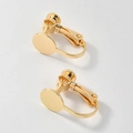 Convertitori per orecchini a clip placcati oro 8mm con vite per gioielli fai da te - Oro Senza Cappio