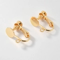 Convertitori per orecchini a vite placcati oro 18k 8mm per la creazione di gioielli fai-da-te - Oro Con Foro