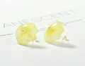 Cute yellow acrylic umbrella earring charms with gradient glitter and pearl details - Yellow Umbrella Style (5#)