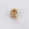 14k vergoldeter Buchstabe G Anhänger für DIY Halsketten und Armbänder Zubehör - Buchstabe G