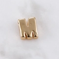 14k goldgefüllter Buchstabe M Anhänger für DIY Halsketten und Armband Bastelarbeiten - Buchstabe M
