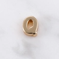 18k vergoldeter Buchstabe Q Perle für DIY-Halsketten und handgefertigte Armbänder - Buchstabe Q