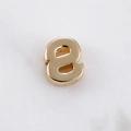 Glänzender 14k goldgefüllter Anhänger Nummer 8 für DIY Halsketten und Armbänder - Buchstabe S