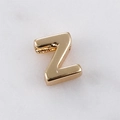 Polierte 14k Gold-gefüllte Alphabet Z Perle für DIY Armband und Schmuckherstellung - Buchstabe Z