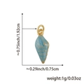 Ciondolo a conchiglia blu con placcatura in oro e smalto per la creazione di gioielli - Stile conchiglia n. 4 (Blu chiaro) / Solo Ciondolo (Senza Catena)
