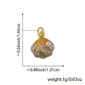 Ciondolo a conchiglia arancione con motivo a stella marina e perla, misura 1,44 cm x 1,21 cm - Stile guscio n. 2 (Stella marina arancione-grigio) / Solo Ciondolo (Senza Catena)