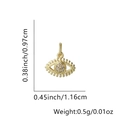 Detailansicht eines goldfarbenen Evil Eye Anhängers mit funkelnden Kristallen - Böser Blick (Stil M) / Nur Anhänger (Ohne Kette)