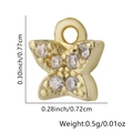 Ciondolo a stella placcato oro 18K con zircone, misure 0,77 cm altezza e 0,72 cm larghezza - Stile Stella (01)