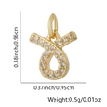 Gouden Leeuw hanger met pavé zirkoon, afmetingen 0.96cm bij 0.95cm, gewicht 0.5g - Alleen Hanger (Zonder Ketting) / Stier
