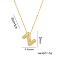 Collier plaqué or 18 carats avec pendentif lettre Z serti de zircons brillants - Lettre Z