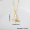 Colgante de violín en oro de 18K con nácar y circón para creación de joyas DIY - Estilo de Media Mariposa / Solo Colgante (Sin Cadena)