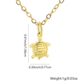 Collar de colgante de tortuga dorada con textura de caparazón y medidas exactas - Estilo de Tortuga Dorado (Estilo 4) / Solo Colgante (Sin Cadena)