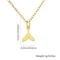Gepolijste gouden walvisstaart hanger ketting met fijne schakelketting voor dagelijks - Gouden Gepolijste Walvisstaart (Stijl 7)