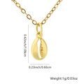 Gouden zeeschelp hanger ketting met gepolijste afwerking voor een minimalistische look - Gouden Kauri Stijl (Stijl 9)