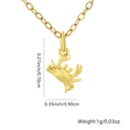 Gouden krab hanger ketting met afmetingen 0,70 cm hoogte en 0,90 cm breedte - Gouden Krab Stijl (Stijl 10)