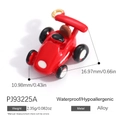 Red racing car alloy pendant charm with white spots for DIY necklace jewelry making - Red Racing Car Style (PJ93225A)