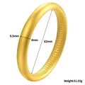 Elegante bracciale in oro sabbia opaco con scritte interne incise e diametro 62mm - 58mm / Bracciale Sutra del Cuore