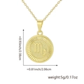 Collier signe astrologique Scorpion avec pendentif médaille dorée minimaliste - Scorpion / Pendentif Uniquement (Sans Chaîne) / Or