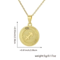 Collier avec pendentif Sagittaire en or 18 carats avec dimensions et poids - Sagittaire / Pendentif Uniquement (Sans Chaîne) / Or