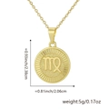 Pendentif Vierge en plaqué or 18 carats avec détails précis de taille et de poids - Vierge / Pendentif Uniquement (Sans Chaîne) / Or