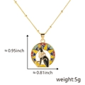 Detailed view of Egyptian cat pendant with size dimensions 0.95 by 0.81 inches - Pendant Only (Without Chain) / Gold