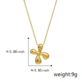 Polished gold irregular cross pendant necklace on fine O-chain with 9g weight - X Gold (Pendant Only (Without Chain))