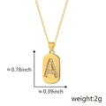 Gold-plated letter A pendant necklace with micro-paved cubic zirconia stones - Letter A (Pendant Only - Without Chain)