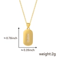 Minimalist oval gold-plated letter pendant necklace with zircon micro-paving, 0.78 inch height - Letter I (Pendant Only - Without Chain)