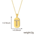 Gold plated letter T pendant necklace with cubic zirconia micro-pave for women - Letter T (Pendant Only - Without Chain)