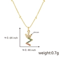 Collana dorata con ciondolo lettera Z, corona e zirconi colorati su catena a sfere - Solo ciondolo / Lettera Z Multicolore (Solo Ciondolo (Senza Catena))