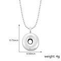 Collier à pendentif initiale argenté dimensions 0,75 x 0,50 pouce et poids de 4g - Style O (Pendentif uniquement (Sans chaîne)) / Argent