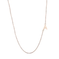 Collana minimalista in oro rosa 18 carati con pendente geometrico a lettera A da donna - Lettera A