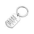 Portachiavi in acciaio inox con incisione motivazionale regalo perfetto per laureati - 40*24*2mm / Color Acciaio