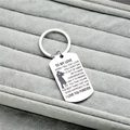Polierter Militär-Anhänger Schlüsselanhänger aus Edelstahl mit Gravur und Silhouette - Dog Tag (Paar küsst sich)