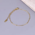 Detalle de cadena de bolas en oro rosa de 18K con cierre de langosta y tag K18 - Dorado - Pulsera