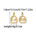Detaillierte Größenangaben für goldene Hufeisenanhänger mit weißer Perle - Hufeisen-Perlen-Stil (TZ-TP2330-02)