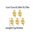Golden stainless steel daisy flower pendants with 1cm x 2cm size for DIY jewelry making - Gold Sunflower Charm Pendant (TZ-TP0879-02)