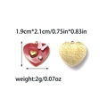 Colgante de corazón rojo con mariposa y detalles dorados para creación de joyas DIY - Estilo de Corazón de Mariposa de Brillo Rojo (TZ-TP1136-02)