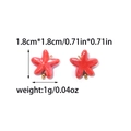 Vibrant red starfish charms for DIY jewelry making with gold beads and top loops - Ceramic / Bright Red (Starfish)