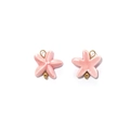 Pink starfish charms with gold metal rings and beads for DIY jewelry making - Pink Starfish (TZ-HP0001-pink)