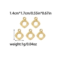 Golden round hollow floral pendant for DIY jewelry making, set of 5 pieces, 1.4x1.7cm - Gold Hollow Rhombus Pendant (TZ-TP0779-02)