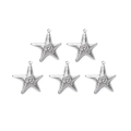 Polished 304 stainless steel starfish pendants for DIY jewelry and necklace making - Starfish Style (TZ-TP0536-01)