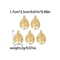 5Pcs gold teardrop tree of life hollow charms for DIY jewelry making and necklace crafts - Gold Teardrop Tree of Life Style (TZ-TP0829-02)