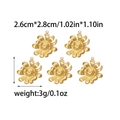 Eleganter Gänseblümchen Anhänger Set aus Edelstahl in Gold für DIY Schmuckstücke - Gänseblümchen Stil (TZ-TP0723-02)