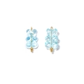 Light blue gummy bear pendant in 18K gold plated stainless steel for DIY jewelry - Light Blue Bear Style (TZ-HP0011-blue)