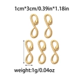 Cinque ciondoli a serpente vintage in acciaio inox placcato oro 18K per gioielli DIY - Stile Totem Serpente Infinito (TZ-TP0754-02) / Oro