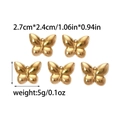 Pendentifs papillon dorés pour bijoux DIY avec affichage des dimensions et du poids - Forme de Papillon (TZ-TP0529-02)