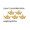 Golden ginkgo leaf stainless steel pendants for DIY jewelry making 2.5cm size - Ginkgo Leaf Shape (TZ-TP0717-02)