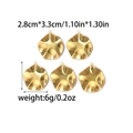 5Pcs irregular wavy 18K gold stainless steel charms for DIY jewelry making with dimensions - Irregular Wave Shape (TZ-TP0793-02)