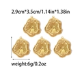 5Pcs 18K gold plated stainless steel leaf pendants for DIY jewelry making 2.9x3.5cm - Hollow Leaf Pendant (TZ-TP0438-02)